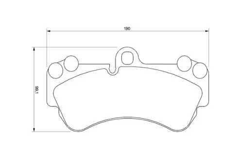 BOSCH Brake Pad Set, disc brake (0986424740)