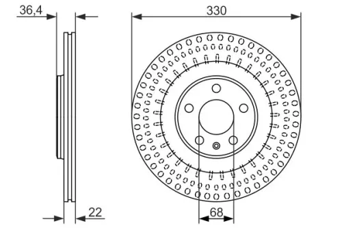 BOSCH Brake Disc (0986479750)