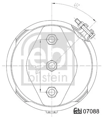 FEBI BILSTEIN 1x Diaphragm Brake Cylinder (07088)
