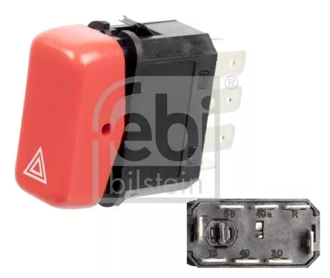 FEBI BILSTEIN 1x Hazard Warning Light Switch (24470)