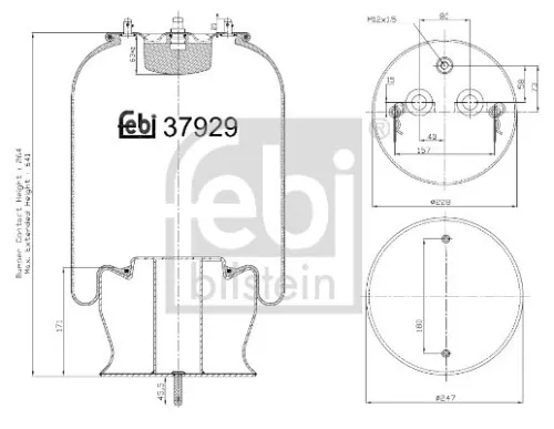 FEBI BILSTEIN 1x Bellow, air suspension (37929)