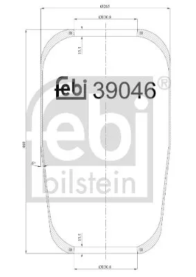 1x Bellow, air suspension