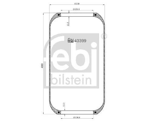 FEBI BILSTEIN 1x Bellow, air suspension (40399)