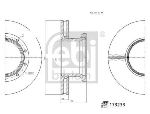 1x Brake Disc