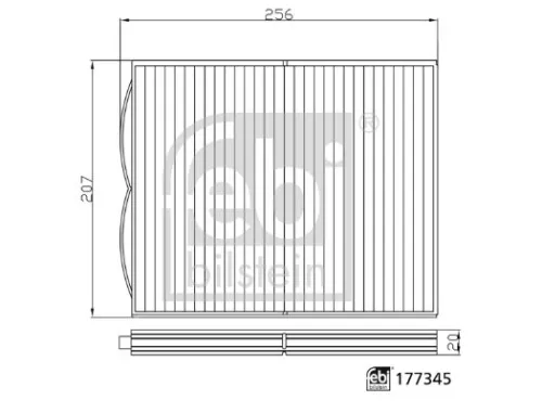 FEBI BILSTEIN 1x Filter, cabin air (177345)