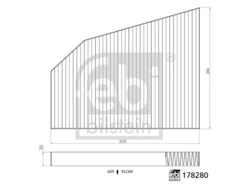 FEBI BILSTEIN 1x Filter, cabin air (178280)