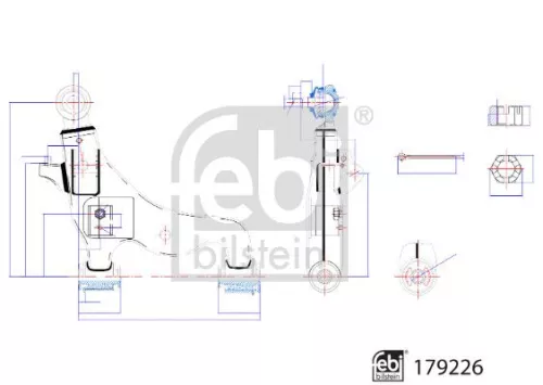 FEBI BILSTEIN 1x Control/Trailing Arm, wheel suspension (179226)