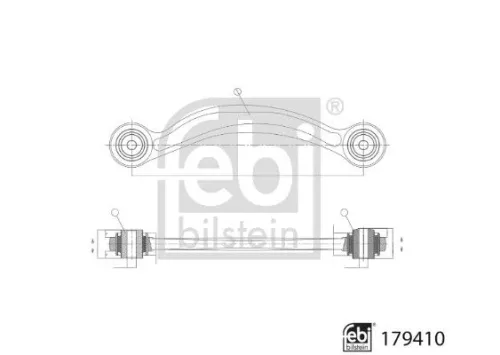 FEBI BILSTEIN 1x Control/Trailing Arm, wheel suspension (179410)