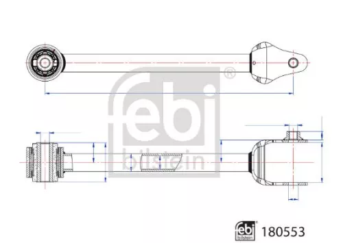 FEBI BILSTEIN 1x Control/Trailing Arm, wheel suspension (180553)