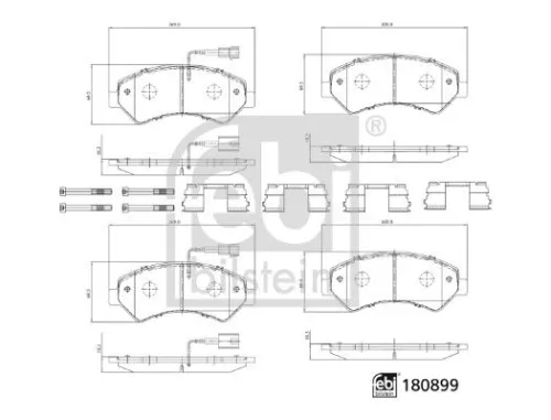 FEBI BILSTEIN 1x Brake Pad Set, disc brake (180899)