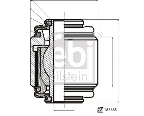 FEBI BILSTEIN 1x Mounting, control/trailing arm (185885)