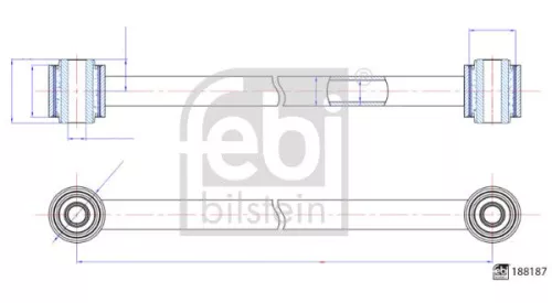 1x Rod/Strut, wheel suspension