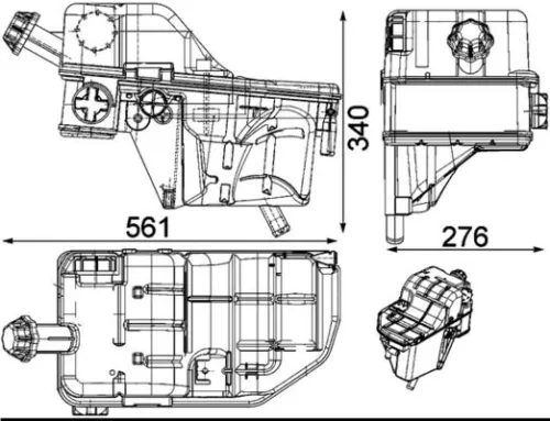 MAHLE Expansion Tank, coolant (CRT 33 000S)