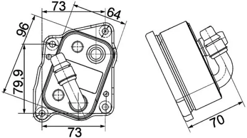 MAHLE Oil Cooler, engine oil (CLC 107 000P)