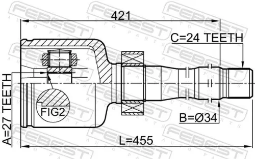 FEBEST Joint Kit, drive shaft (0111-GGL15RH)