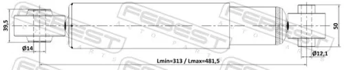 FEBEST Shock Absorber (01110-009R)