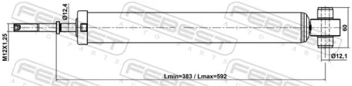 FEBEST Shock Absorber (01110-018R)