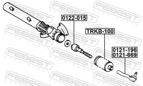 FEBEST Inner Tie Rod (0122-015)