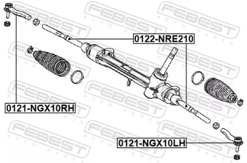 FEBEST Inner Tie Rod (0122-NRE210)