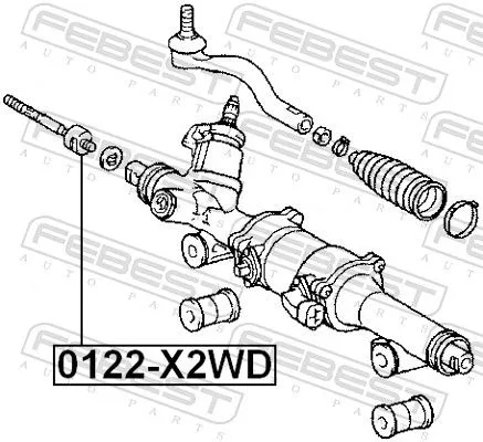 FEBEST Inner Tie Rod (0122-X2WD)