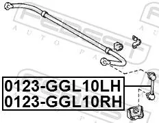 FEBEST Link/Coupling Rod, stabiliser bar (0123-GGL10LH)