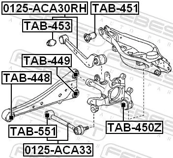 FEBEST Control/Trailing Arm, wheel suspension (0125-ACA33)