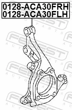 FEBEST Steering Knuckle, wheel suspension (0128-ACA30FRH)