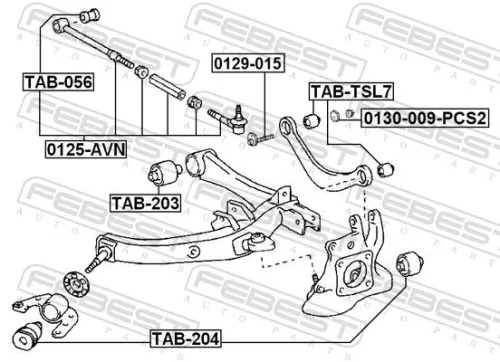 FEBEST Camber Correction Screw (0129-015)