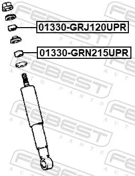 FEBEST Bush, shock absorber (01330-GRJ120UPR)