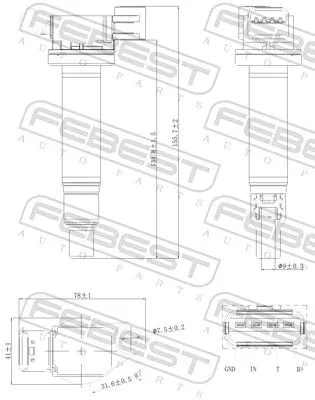 FEBEST Ignition Coil (01640-012)