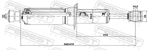 FEBEST Shock Absorber (01658655F)
