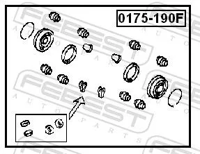 FEBEST Repair Kit, brake caliper (0175-190F)