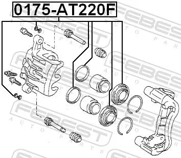 FEBEST Repair Kit, brake caliper (0175-AT220F)