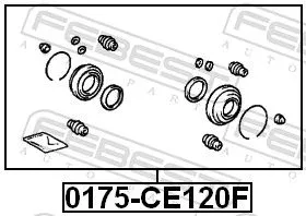 FEBEST Repair Kit, brake caliper (0175-CE120F)