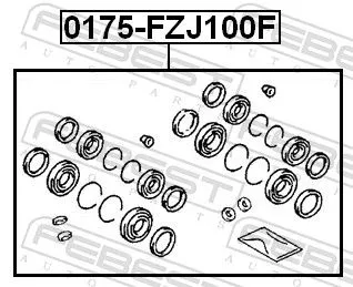FEBEST Repair Kit, brake caliper (0175-FZJ100F)