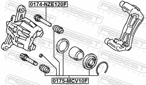 FEBEST Repair Kit, brake caliper (0175-MCV10F)