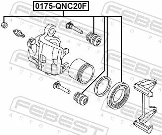 FEBEST Repair Kit, brake caliper (0175-QNC20F)