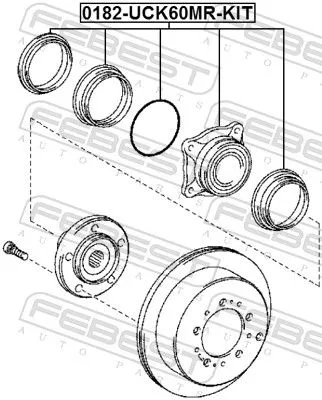 FEBEST Wheel Hub (0182-UCK60MR-KIT)