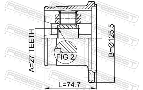 FEBEST Joint Kit, drive shaft (0211-WD21)