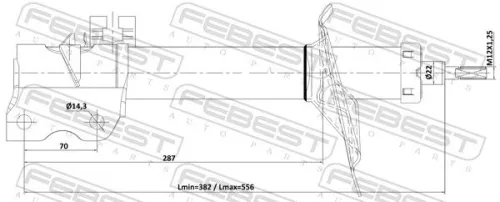 FEBEST Shock Absorber (02110-006FR)