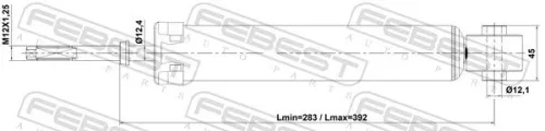 FEBEST Shock Absorber (02110-020R)