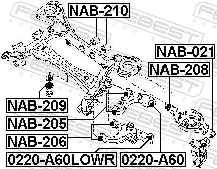 FEBEST Ball Joint (0220-A60)