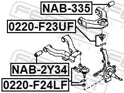 FEBEST Ball Joint (0220-F24LF)