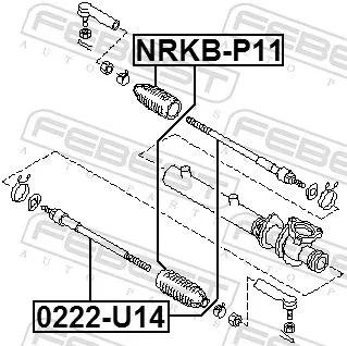 FEBEST Inner Tie Rod (0222-U14)