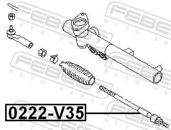FEBEST Inner Tie Rod (0222-V35)