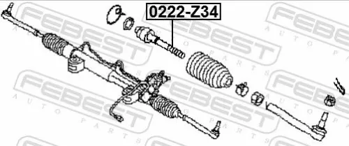 FEBEST Inner Tie Rod (0222-Z34)