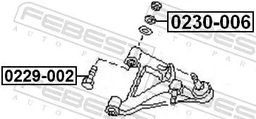 FEBEST Camber Correction Screw (0229-002)