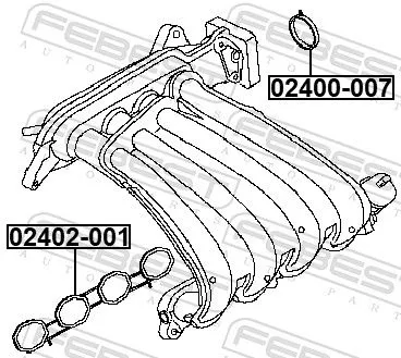FEBEST Gasket, throttle body (02400-007)