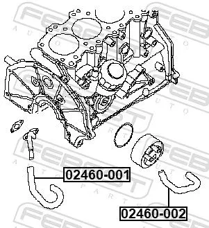 FEBEST Coolant Pipe (02460-001)