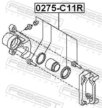 FEBEST Repair Kit, brake caliper (0275-C11R)